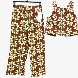 Honey & Sparkle Set 2 piece boho tloral outtit by. Size XL Big girl NWT